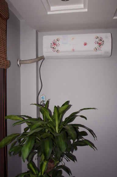 供應(yīng)空調(diào)罩防塵罩絲帶繡花柜機(jī)罩掛機(jī)罩