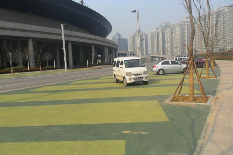 彩色透水地坪施工圖片