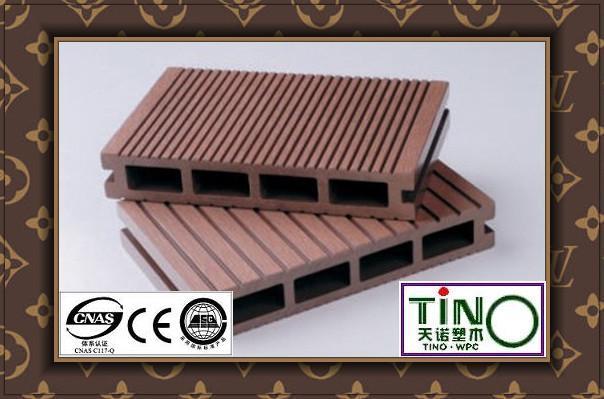 雙槽面塑木地板 ;WPC雙槽面塑木地板;PE木塑槽面地板