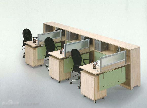 新款屏風隔斷辦公桌呼叫桌職員工位圖片