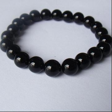 供應深圳天然黑曜石手鏈