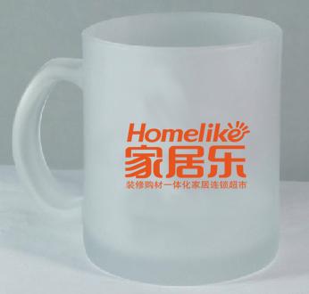 供应南京玻璃杯磨砂杯批发广告杯定做图片