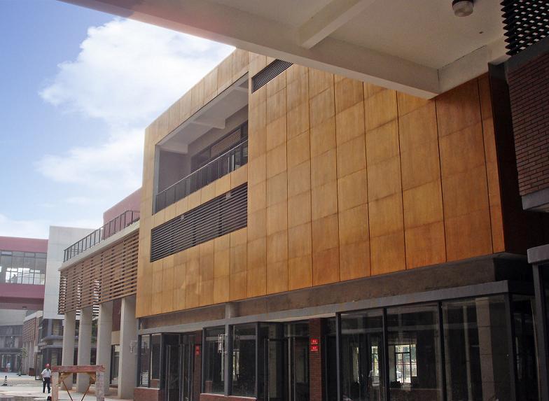 建筑外墻木墻板圖片