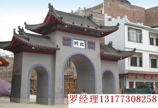 黄石市仿古门楼厂家仿古门楼，山西专业设计新农村仿古门楼公司，山西古建仿古门楼施工电话