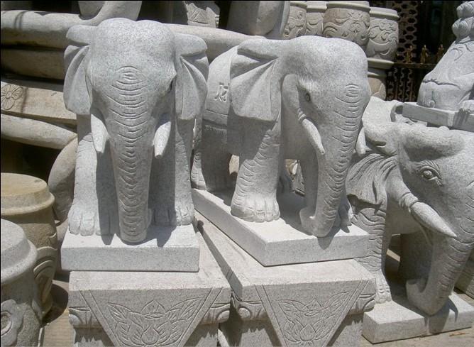 供應(yīng)福建石雕大象 * 吉祥如意 花崗巖大象石雕