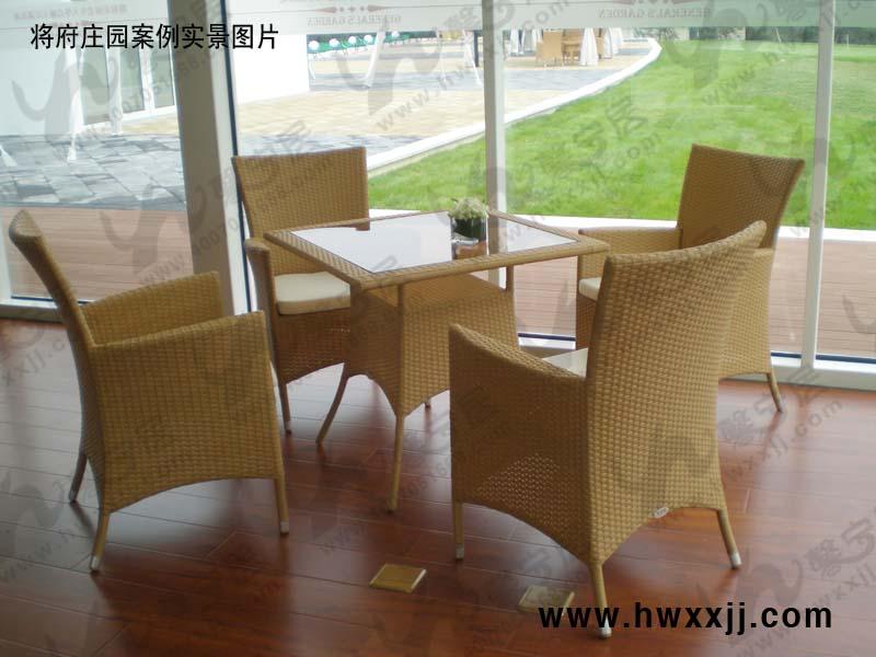 北京藤編桌椅T-F62a圖片