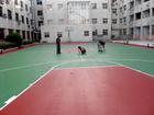 室外塑膠PU籃球場鋪設(shè)圖片