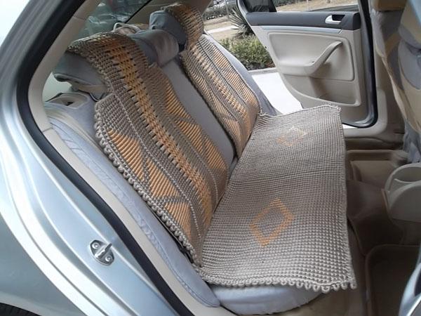 *純手編蠶絲汽車坐墊