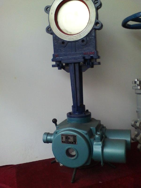 PZ943H電動法蘭刀型閘閥圖片