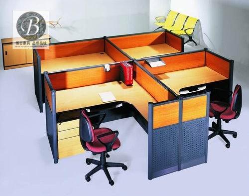屏風辦公桌圖片PF4053，屏風職員辦公桌廣州佰正生產(chǎn)廠家定做銷售