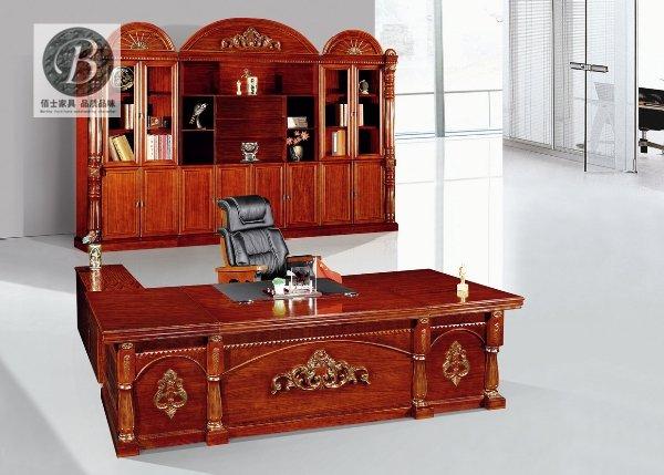 供應(yīng)時尚總裁大班臺圖片A86，辦公家具實木大班臺，辦公家具圖片