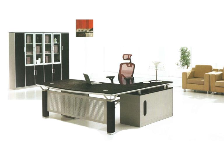 供應(yīng)板式家具推薦G05板式大班臺(tái)，板式家具板式大班臺(tái)廣州佰正廠家推薦