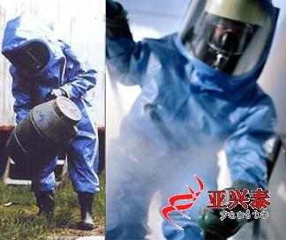 化學(xué)防護(hù)服,防化服(呼吸器內(nèi)置,藍(lán)色)PN004457