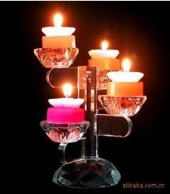 供應(yīng)有機(jī)玻璃燭臺/壓克力/亞克力燭臺