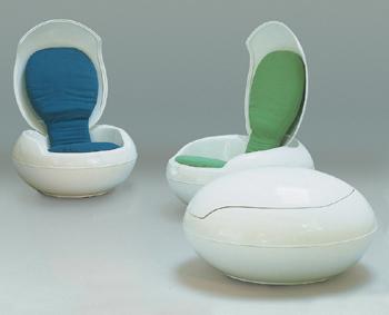 蛋壳椅Ghyczy Egg Chair,商业专卖店家具,房地产售