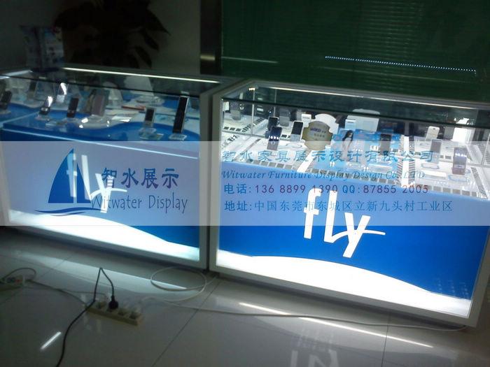 fly手机展示柜fly陈列销售柜图片