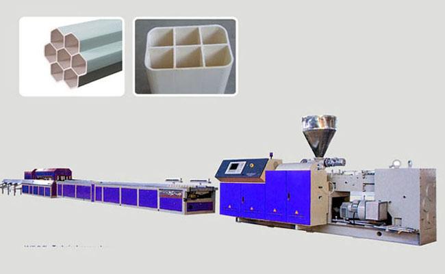 PVCPE多孔通信管梅花管材生产图片