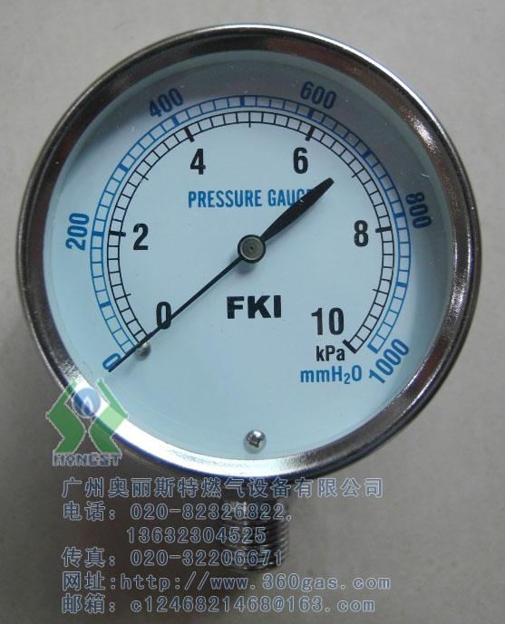 臺灣FKI0-10kpa微壓表圖片