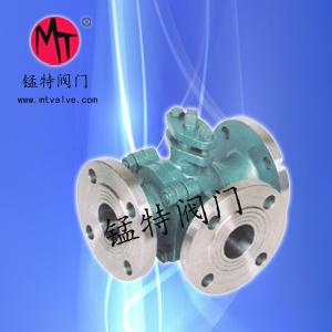 Q44F法蘭三通球閥圖片