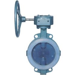 供應(yīng)冠龍D71F4-10C對夾式襯氟蝶閥