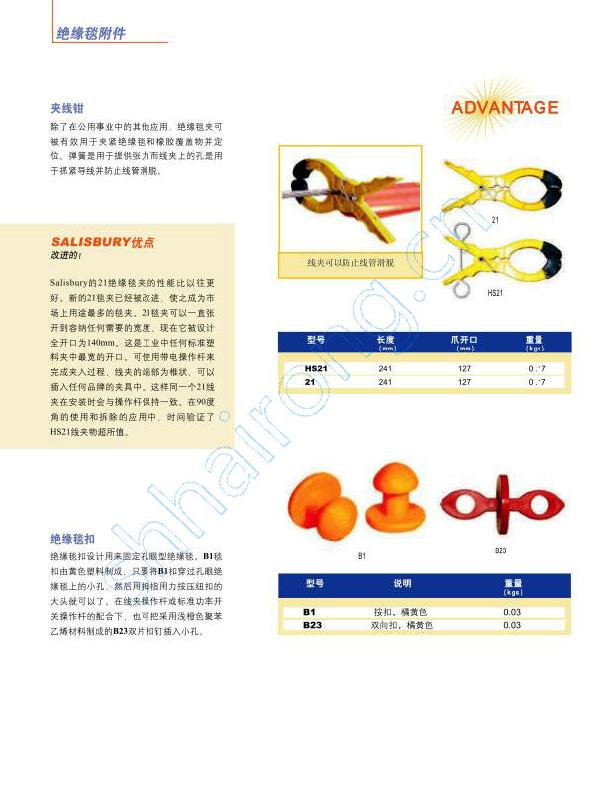 20-21-HS21绝缘毯夹图片