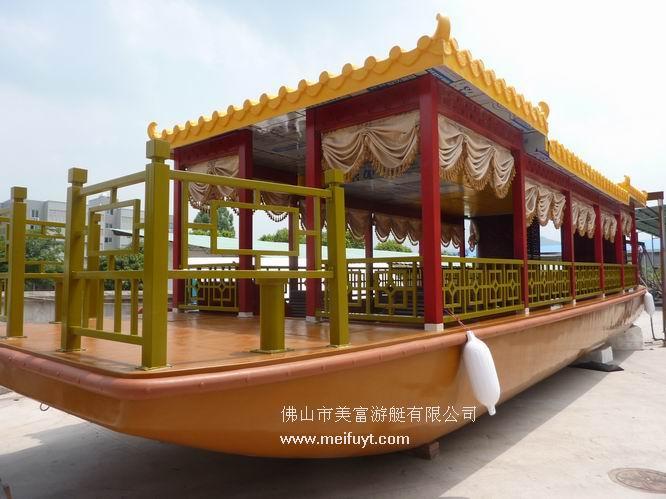 畫舫 豪華仿古船 游覽船 觀光船 玻璃鋼仿古船