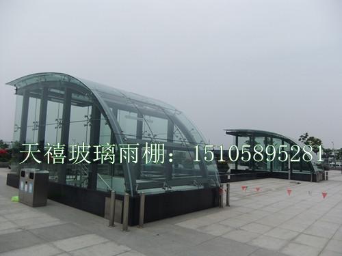 供應(yīng)行政綜合樓玻璃雨棚，工廠行政樓鋼化玻璃棚，鋼結(jié)構(gòu)玻璃雨棚