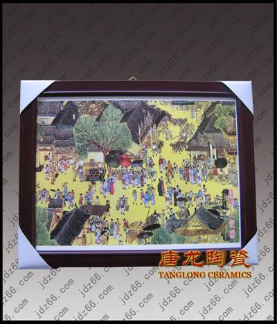 供應(yīng)年終答謝禮品大瓷板畫
