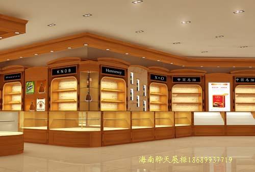 供应海南烟酒展柜 工艺品展柜 精品展柜设计定做图片