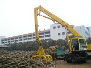 折疊臂輪胎式抓料機(jī)碼垛機(jī)圖片