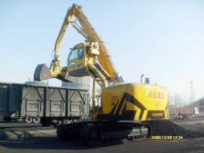 供應(yīng)車站貨場火車卸車機(jī)抓料機(jī)