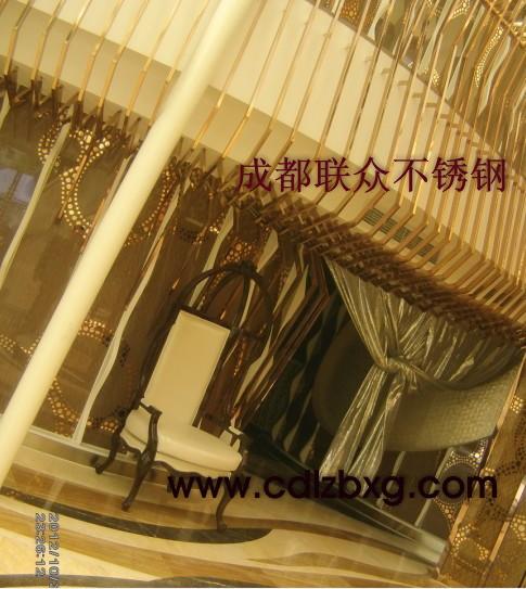 供應(yīng)聯(lián)眾銅不銹鋼酒吧*精品欄桿加工定制成都廠家