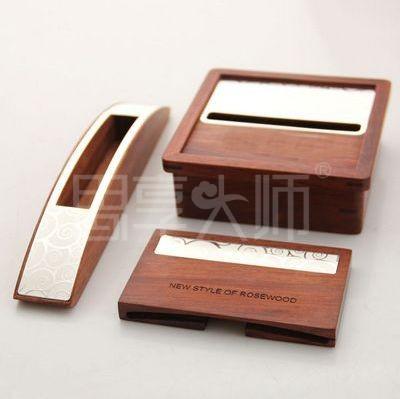 供應(yīng)紅木商務(wù)套裝祥云三件套禮盒/東莞廠家專業(yè)生產(chǎn)