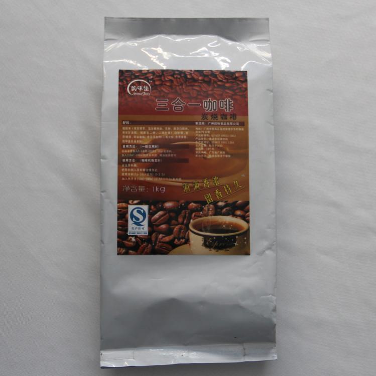 供應(yīng)韻味佳三合一速溶炭燒咖啡 1kg自動(dòng)投幣咖啡機(jī)原料