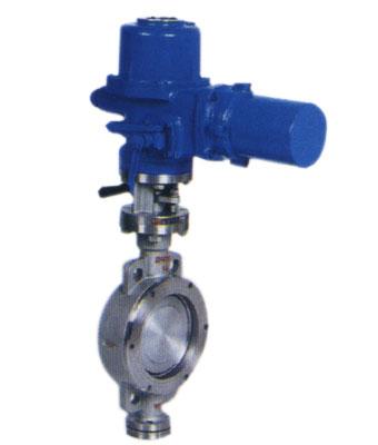 電動(dòng)硬密封對(duì)夾蝶閥圖片