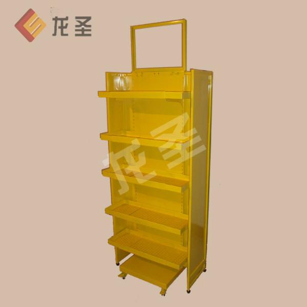 廠家展架設計之可伸縮雙面專柜展架圖片