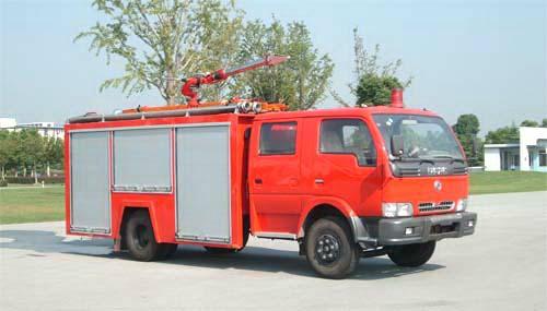 供應(yīng)東風(fēng)小霸王雙排水罐消防車/2噸3噸社區(qū)消防車