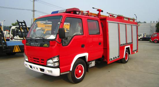 供應(yīng)甘肅消防車/甘肅在哪里訂購(gòu)消防車/五十鈴3噸國(guó)四水罐消防車