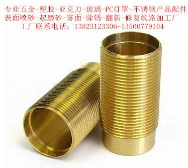 供應(yīng)銅螺絲噴砂加工廠