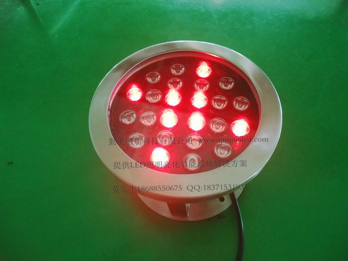 供應24W大功率LED水下燈丨外控DMX512全彩水底燈