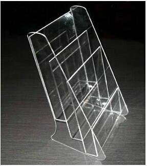 銀行資料架/A4資料盒/目錄盒A4三層有機(jī)玻璃文件陳列架