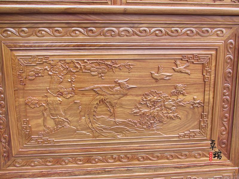 供應(yīng)*紫檀花鳥辦公桌