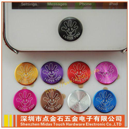 供應(yīng)動(dòng)漫按鍵貼開心掌手機(jī)金屬按鍵貼