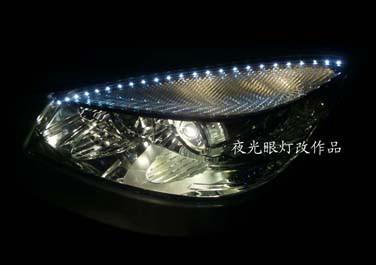供應(yīng)濟(jì)南改燈奔馳C180博士改燈夜光眼