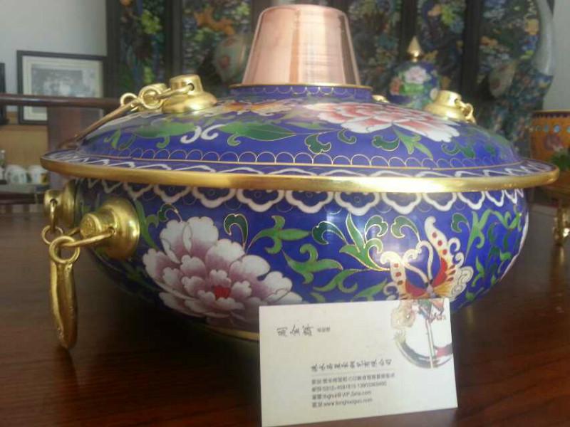 景泰藍電磁爐火鍋 景泰藍火鍋 電磁爐火鍋 銅火鍋 電磁火鍋