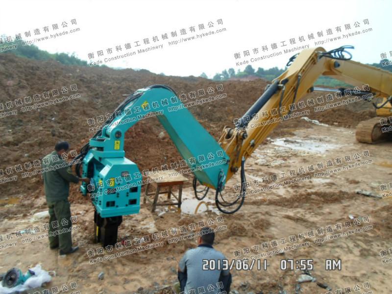 供應挖掘機改打樁臂配振動錘