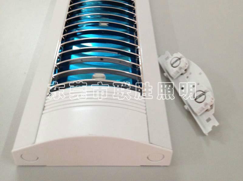 供應(yīng)LED雙管防塵支架｜T8網(wǎng)紋罩支架｜聯(lián)勝LED日光燈支架