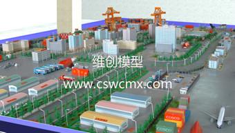 高校教學(xué)用-物流港口沙盤模型圖片/高校教學(xué)用-物流港口沙盤模型樣板圖 (2)