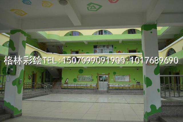 供應南昌唐山中心幼兒園墻體彩繪噴繪15070990919