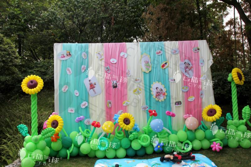 供應(yīng)森林系寶寶宴向日葵氣球